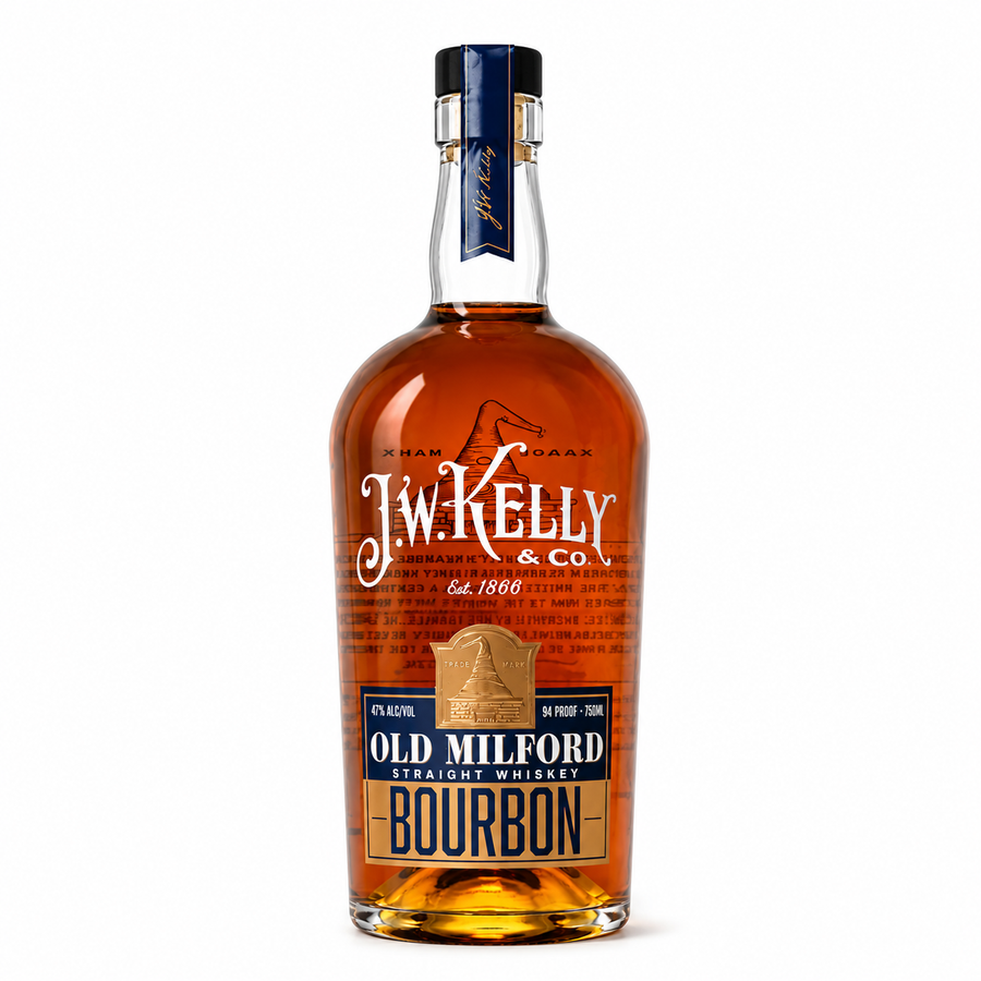 J.W. Kelly Old Milford Straight Bourbon Whiskey — product image