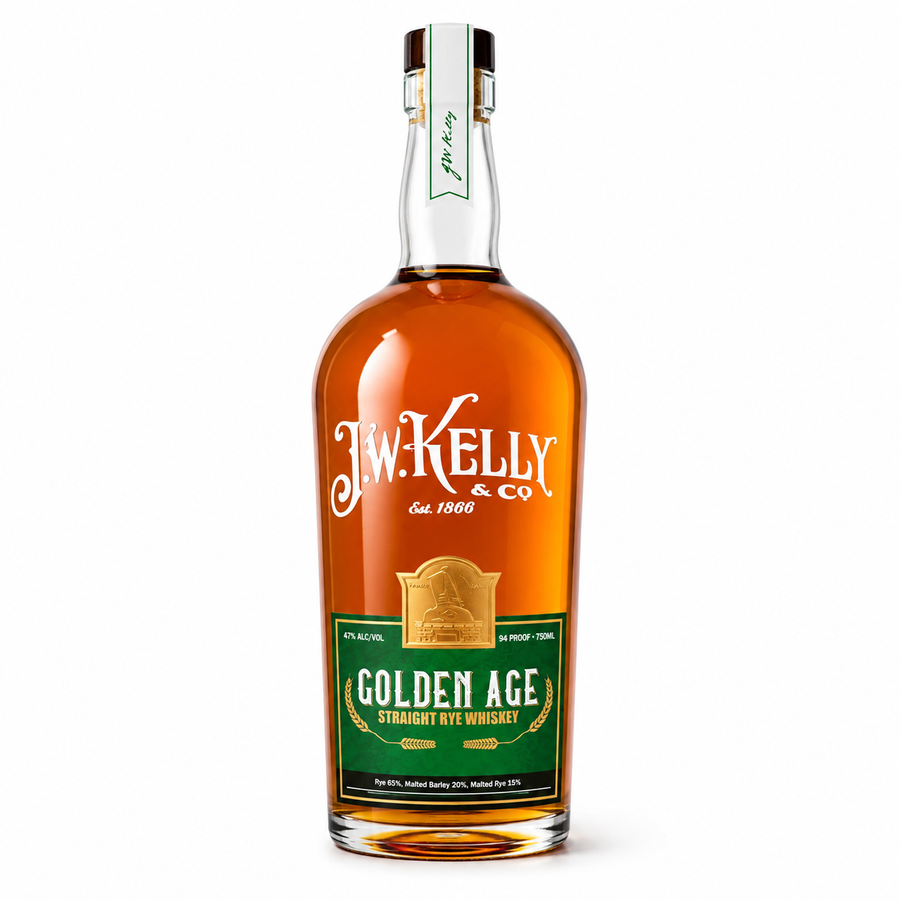 J.W. Kelly Golden Age Straight Rye Whiskey — product image