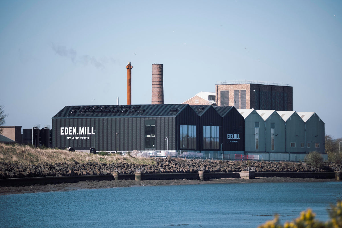 Eden Mill distillery by the Eden Estuary, St Andrews, Scotland