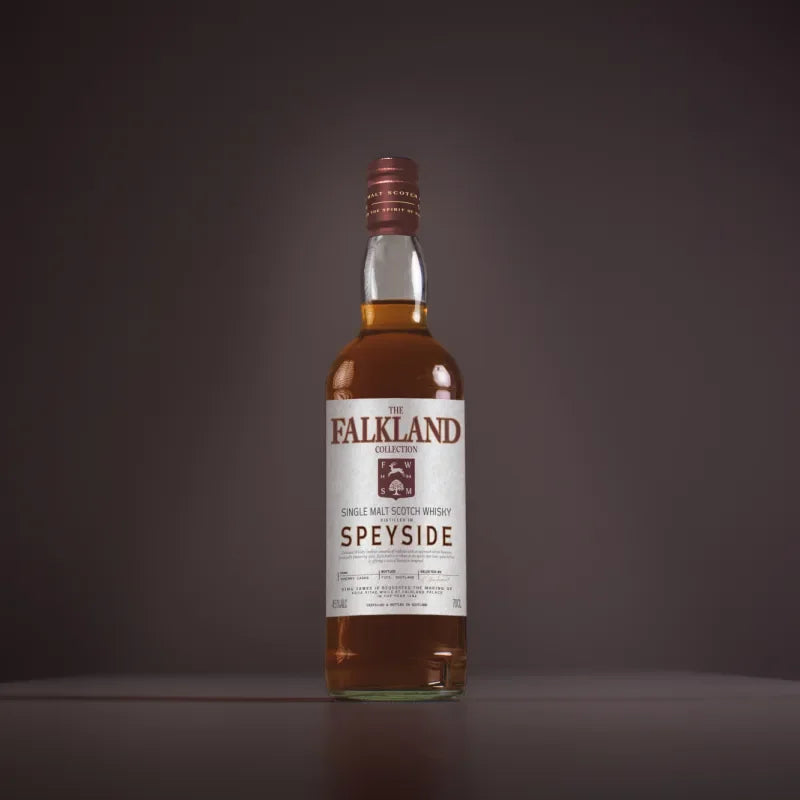 Falkland single malt Scotch whisky bottle